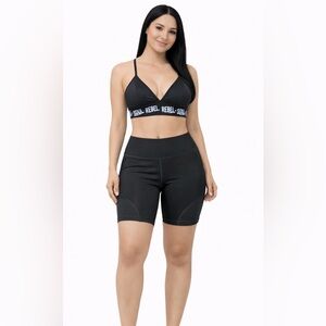 JESFER Women’s Activewear Set Shorts & Sports Bra Size S NWT(A229)